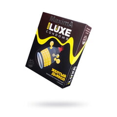 Презервативы Luxe, maxima, «Желтый дьявол», 18 см, 5,2 см, 1 шт.