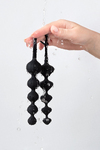 Набор анальных цепочек Satisfyer Love Beads black, силикон, черный, 27 см.
