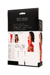 Боди Glossy Doja из материала Wetlook, красный, XL