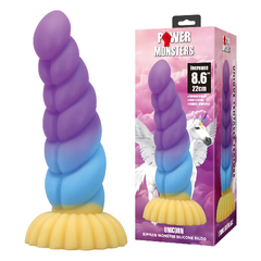 Unicorn, фаллоимитатор на присоске, серии Power Monsters, 22 см